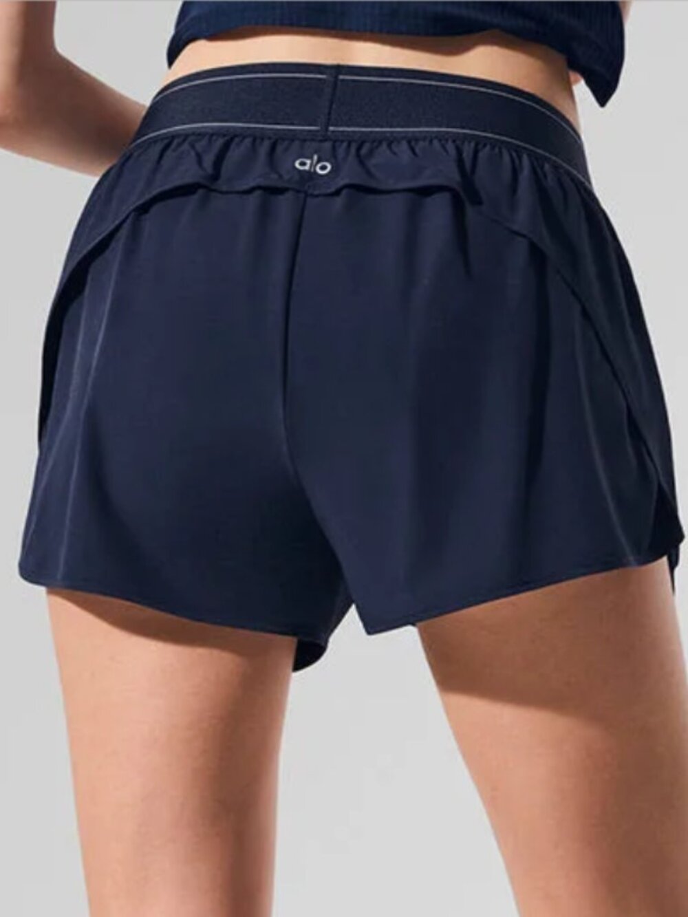 Brand new Alo High Waist Match Point Shorts in Navy a hot favorite🔥 - Picture 11 of 12